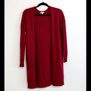 ABOUND red/wine cardigan